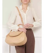 COCCINELLE SOLE Borsa a mano, con tracolla, in pelle toasted - Borse Donna - 4