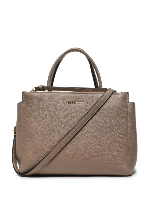 ARLETTIS Borsetta in pelle martellata warm taupe - Borse Donna