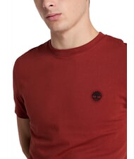 TIMBERLAND SS DUNRIVER CREW T-shirt in cotone burnt henna - T-shirt Uomo - 3