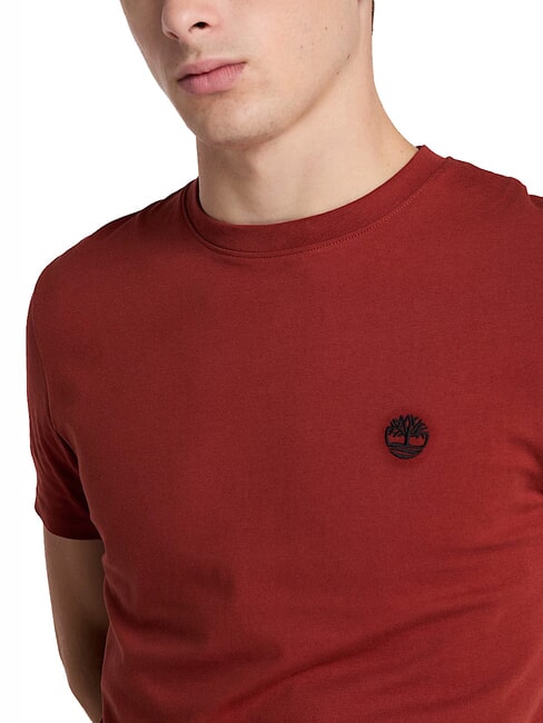 SS DUNRIVER CREW T-shirt in cotone burnt henna - T-shirt Uomo