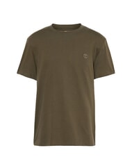 TIMBERLAND SS DUNRIVER CREW T-shirt in cotone leaf green-cassel earth - T-shirt Uomo - 4