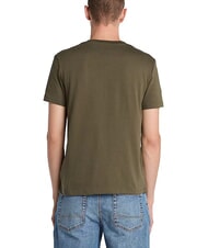TIMBERLAND SS DUNRIVER CREW T-shirt in cotone leaf green-cassel earth - T-shirt Uomo - 2