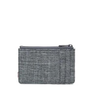 HERSCHEL OSCAR Portacarte piatto con zip RAVEN CROSSHATCH - Portafogli Uomo - 2