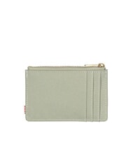 HERSCHEL OSCAR Portacarte piatto con zip seagrass/white stitch - Portafogli Uomo - 2
