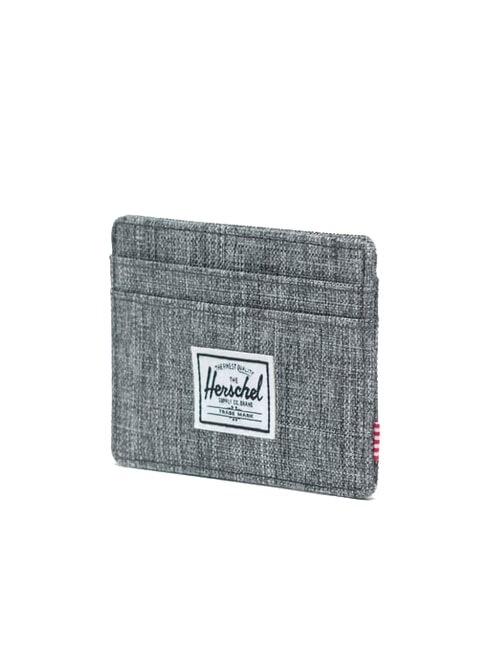 CHARLIE RFID Porta carte piatto RAVEN CROSSHATCH - Portafogli Uomo