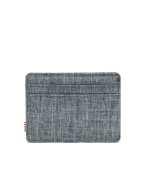 CHARLIE RFID Porta carte piatto RAVEN CROSSHATCH - Portafogli Uomo