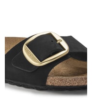 BIRKENSTOCK MADRID BIG BUCKLE Ciabattina in pelle nubuck black - Scarpe Donna - 5