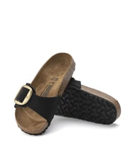 BIRKENSTOCK MADRID BIG BUCKLE Ciabattina in pelle nubuck black - Scarpe Donna - 6