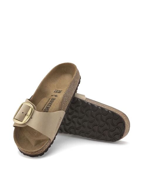 MADRID BIG BUCKLE Ciabattina in pelle nubuck sandcastle - Scarpe Donna