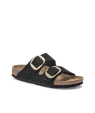 BIRKENSTOCK ARIZONA BIG BUCKLE Sandalo ciabatta in pelle nubuck black - Scarpe Donna - 3