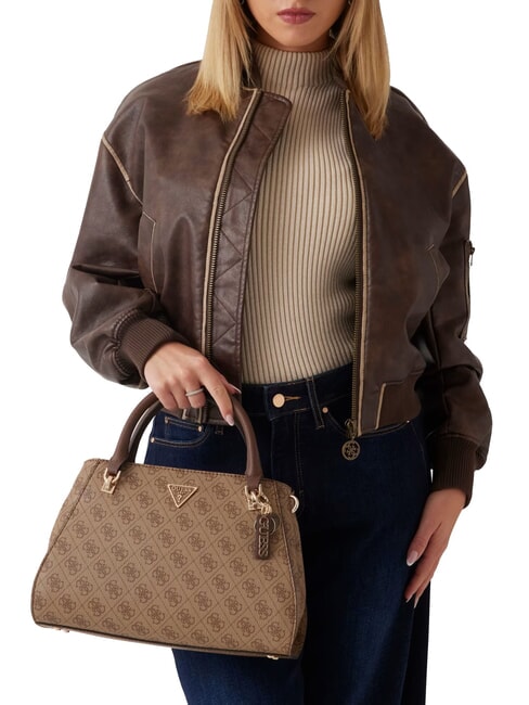 NOELLE Borsa a mano con tracolla latte logo/brown - Borse Donna