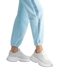 LIUJO EVA 03 Sneakers in suede e brighty mesh offwhite/whi - Scarpe Donna - 7