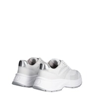 LIUJO EVA 03 Sneakers in suede e brighty mesh offwhite/whi - Scarpe Donna - 5