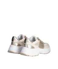 LIUJO EVA 02 Sneakers in pelle e lurex ivory/light gold - Scarpe Donna - 4