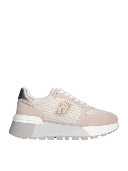 AMAZING 25 Sneakers in suede e mesh sand/light gold - Scarpe Donna