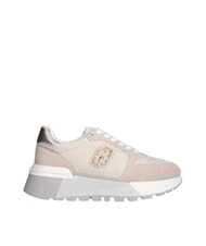 LIUJO AMAZING 25 Sneakers in suede e mesh sand/light gold - Scarpe Donna - 2