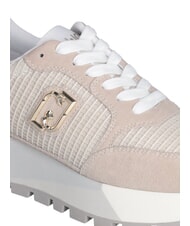 LIUJO AMAZING 25 Sneakers in suede e mesh sand/light gold - Scarpe Donna - 4