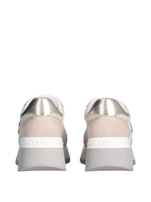 AMAZING 25 Sneakers in suede e mesh sand/light gold - Scarpe Donna