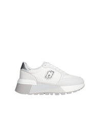 LIUJO AMAZING 25 Sneakers in suede e mesh white/silver - Scarpe Donna - 2