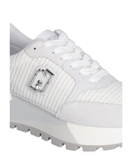 LIUJO AMAZING 25 Sneakers in suede e mesh white/silver - Scarpe Donna - 4