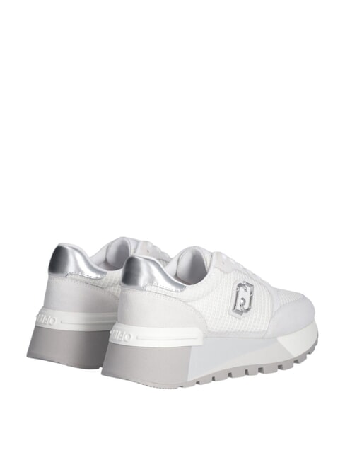 AMAZING 25 Sneakers in suede e mesh white/silver - Scarpe Donna