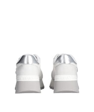 LIUJO AMAZING 25 Sneakers in suede e mesh white/silver - Scarpe Donna - 6