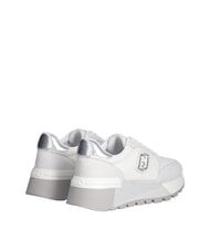 LIUJO AMAZING 25 Sneakers in suede e mesh white/silver - Scarpe Donna - 5