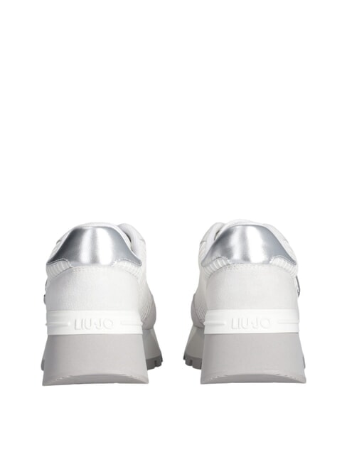 AMAZING 25 Sneakers in suede e mesh white/silver - Scarpe Donna