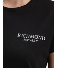 JOHN RICHMOND REUCA T-shirt in cotone stretch black/silver dark - T-shirt e Top Donna - 3
