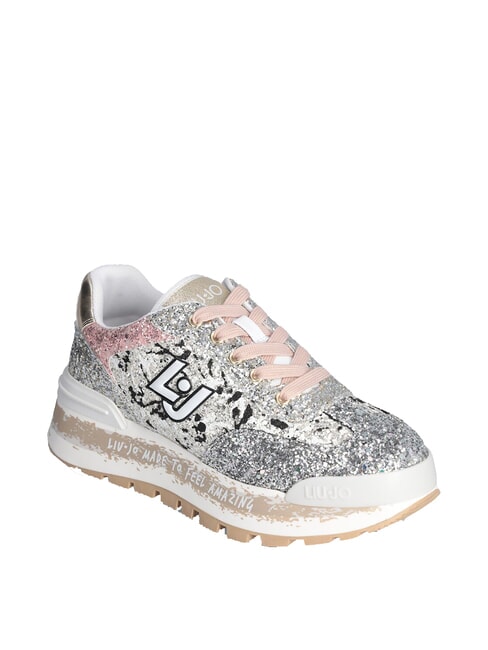 AMAZING 26  Sneakers alte black/silver/rose - Scarpe Donna