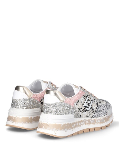 AMAZING 26  Sneakers alte black/silver/rose - Scarpe Donna