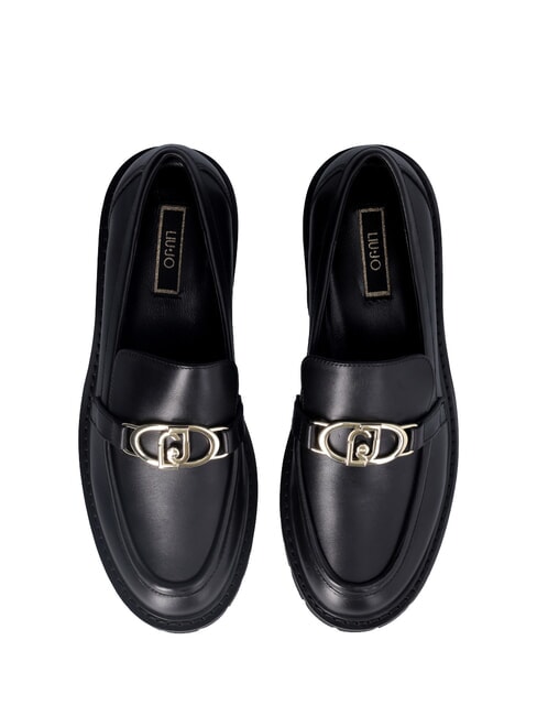 CORA 01  Mocassini in pelle nero - Scarpe Donna