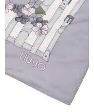 LIUJO FLOWER METALLERIA Foulard con stampa NERO - Sciarpe - 4