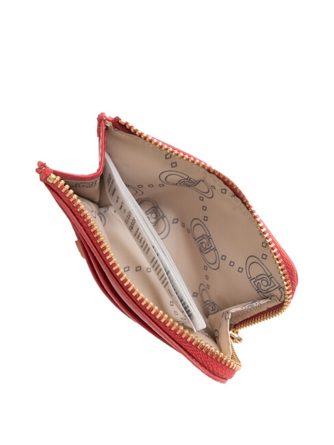 CALIWEN Bustina portacarte con zip rosso pompeiano - Portafogli Donna