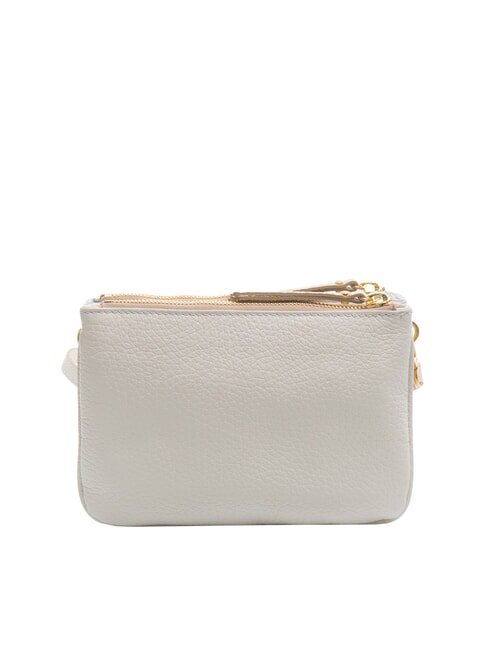 FRIDA Borsa tracolla in pelle doppia zip sabbia - Borse Donna