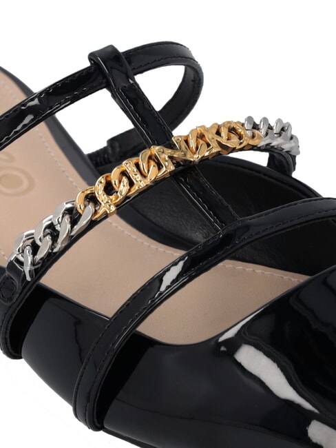 GIANIRA Ballerine mules in vernice nero limousine - Scarpe Donna