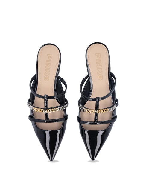 GIANIRA Ballerine mules in vernice nero limousine - Scarpe Donna