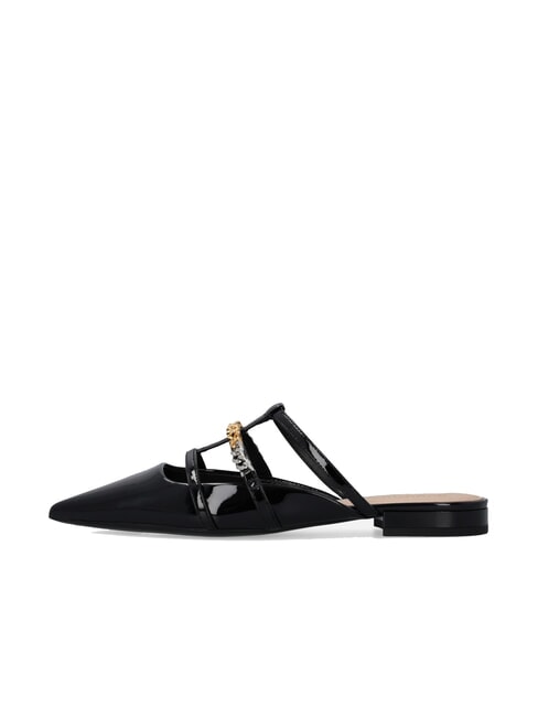 GIANIRA Ballerine mules in vernice nero limousine - Scarpe Donna