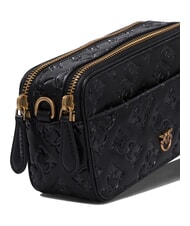 PINKO EMBOSSED LOGO Borsa camera case a tracolla nero-antique gold - Borse Donna - 4