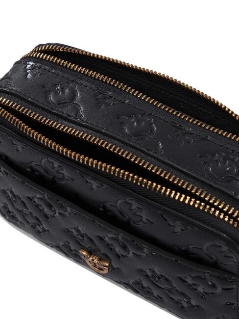 EMBOSSED LOGO Borsa camera case a tracolla nero-antique gold - Borse Donna