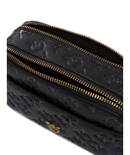 PINKO EMBOSSED LOGO Borsa camera case a tracolla nero-antique gold - Borse Donna - 5
