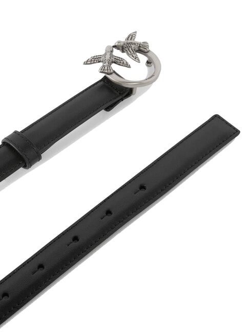 LOVE BERRY Cintura in pelle nero-old silver - Cinture