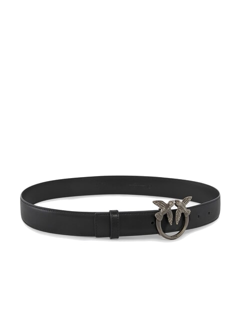 LOVE BERRY Cintura in pelle nero-old silver - Cinture