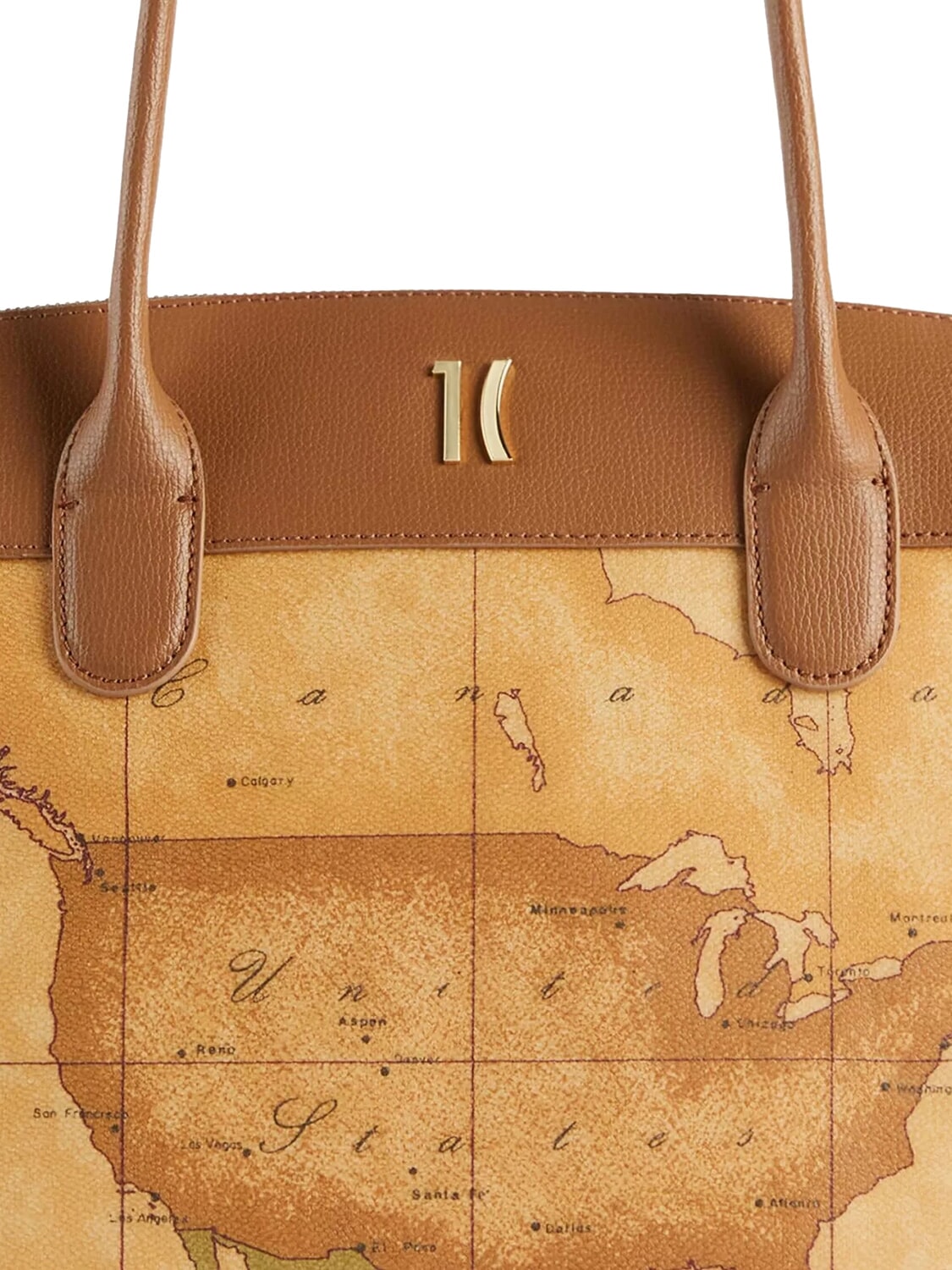 Alviero Martini Prima Classe Heritage Geo Borsa Shopping Tabacco