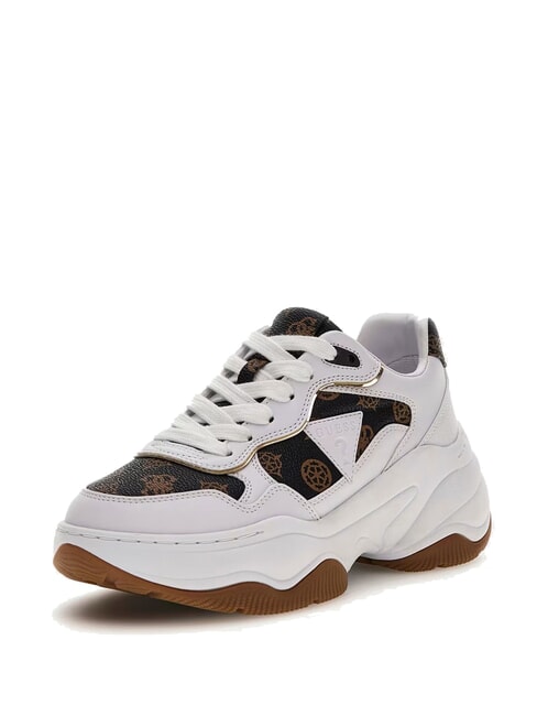 HAPYY  Sneakers alte White/Brown - Scarpe Donna