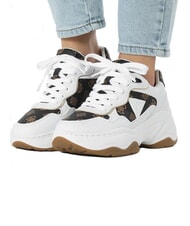 GUESS HAPYY  Sneakers alte White/Brown - Scarpe Donna - 7