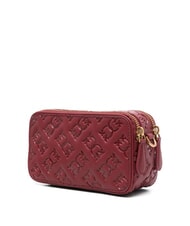 PINKO EMBOSSED LOGO Borsa camera case a tracolla bordeaux merlot-antique gold - Borse Donna - 3