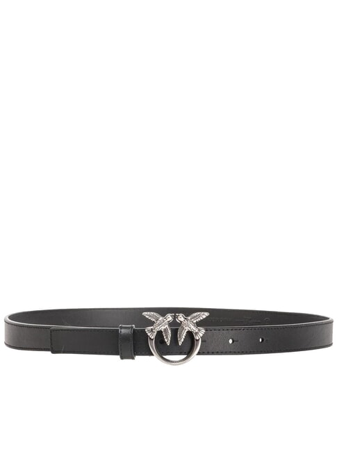 LOVE BERRY Cintura in pelle nero-old silver - Cinture
