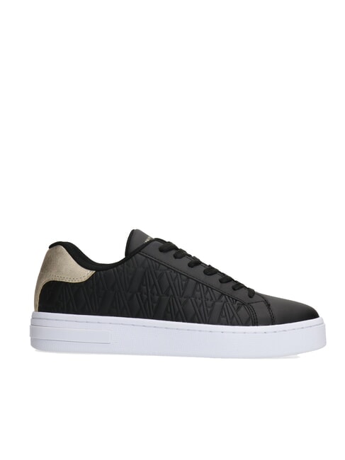 AX LOGO EMBOSSED Sneakers black+pale gold - Scarpe Donna