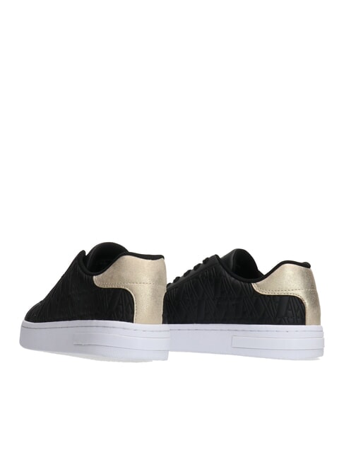 AX LOGO EMBOSSED Sneakers black+pale gold - Scarpe Donna